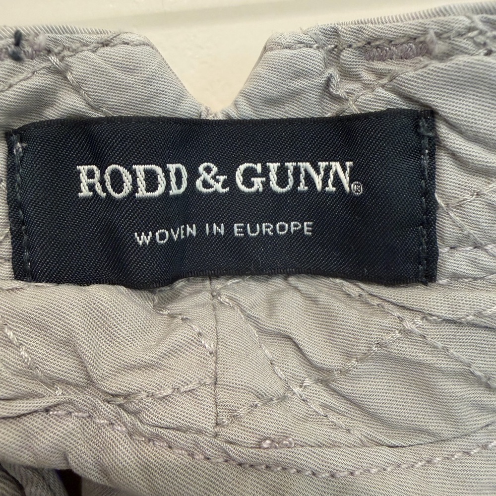 Rodd & Gunn Custom Fit Shorts 32 Gray Stretch Cotton Chino Casual Tailored - Picture 3 of 8